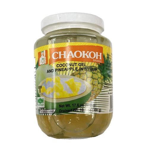 Chaokoh Coconut Gel & Pineapple In Syrup 500g