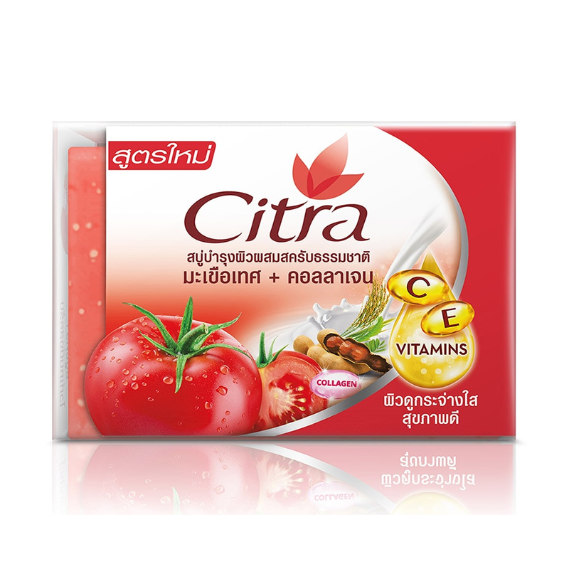 Citra Collagen Whitening Tomato Scrub Bar Soap 110g