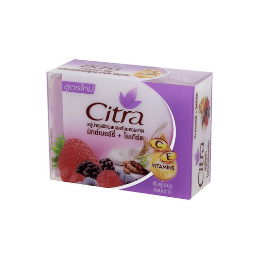 Citra Mixed Berry + Yoghurt Whitening Scrub Soap 110g