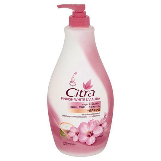 Citra Pinkish White UV Aura Hand & Body Lotion 590ml