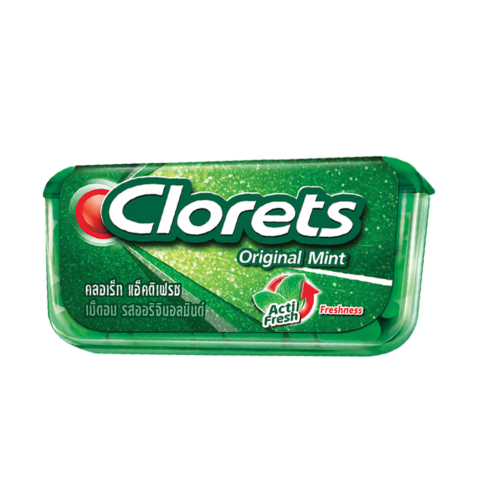 Clorets Acti Fresh Original Mint Flavored tablets 14g