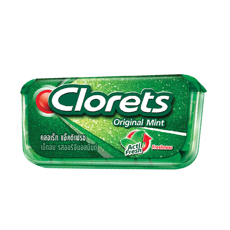 Clorets Acti Fresh Original Mint Flavored tablets 14g