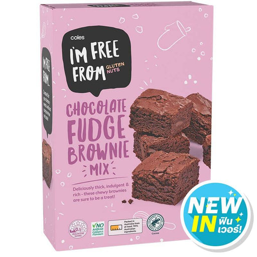 Coles Im Free From Gluten Nuts Chocolate Fudge Brownie Mix 450g