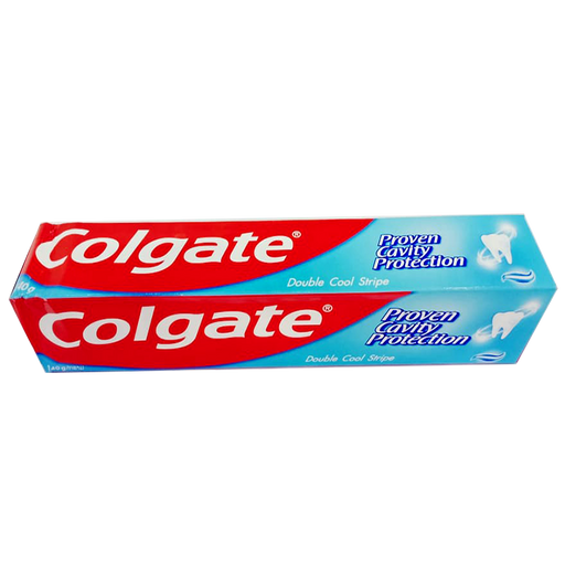 ຢາສີຟັນ ຄໍລເກສ Double Cool Stripe Proven Cavity Protection Toothpaste Size 140g