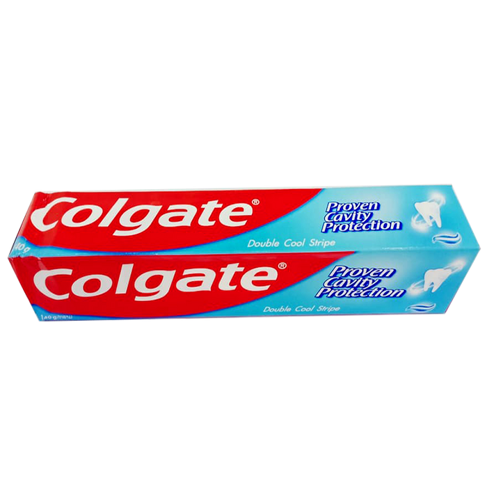 ຢາສີຟັນ ຄໍລເກສ Double Cool Stripe Proven Cavity Protection Toothpaste Size 140g