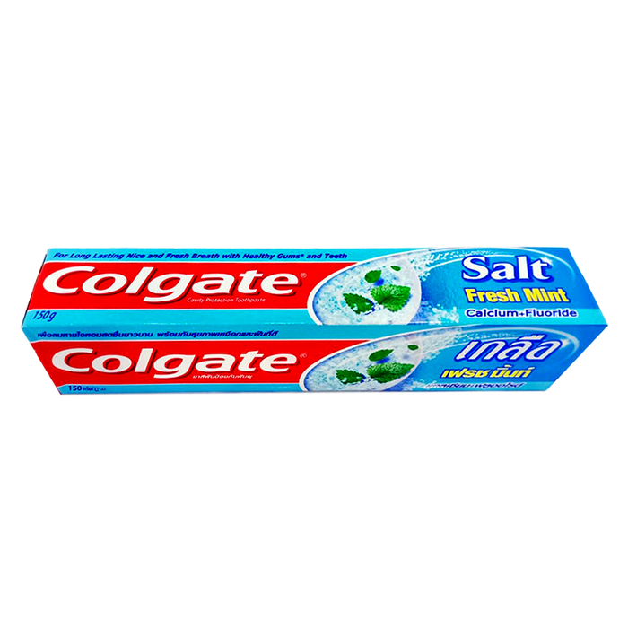 ຢາສີຟັນ Colgate Salt Fresh Mint Calcium + Fluoride Cavity Protection Toothpaste Size 150g