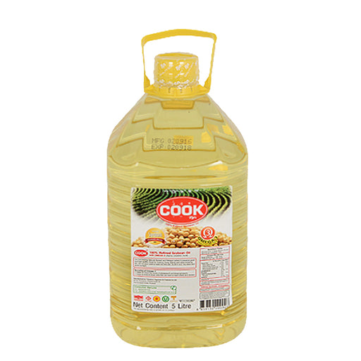 Cook 100% Refined Soybean oil With Omega3 5L