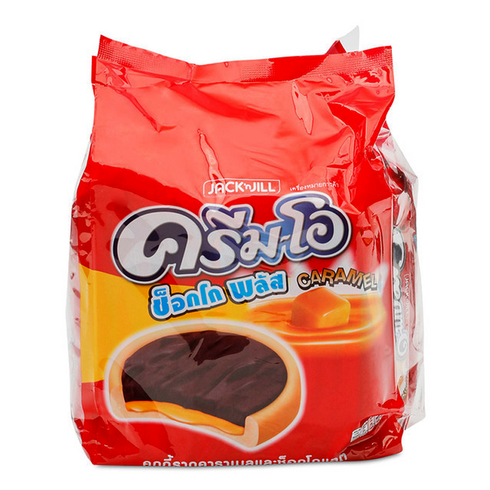 Cream-O Choco Plus Crunchy Cookies with Caramel and Chocolate 18g Pack of 24pcs