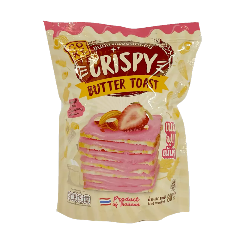 Crispy Butter Toast Strawberry And Almond 80g