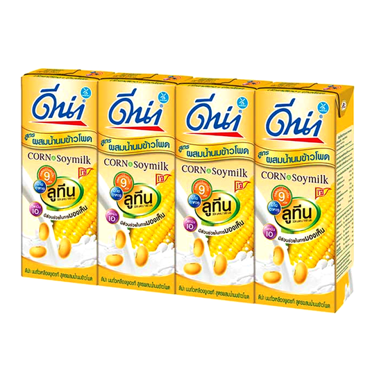 DNA UHT Soy Milk Formula With Corn Milk Size 180ml pack of 4pcs