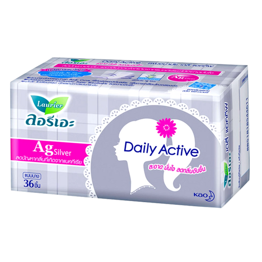 Daily Active AG Silver Sanitary Napkin No Fragrance Pack of 36pcs