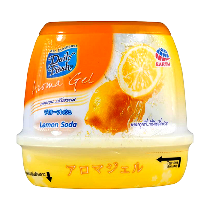 Daily Fresh Air Freshener Aroma Gel Lemon Soda Size 180g