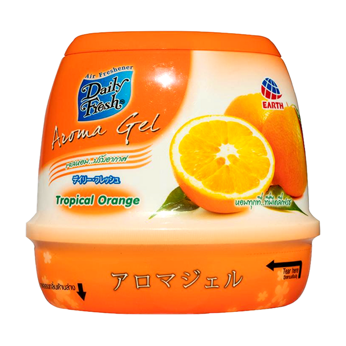 ຜະລິດຕະພັນປັບປາກາດ Daily Fresh Air Freshener Aroma Gel Tropical Orange Size 180g