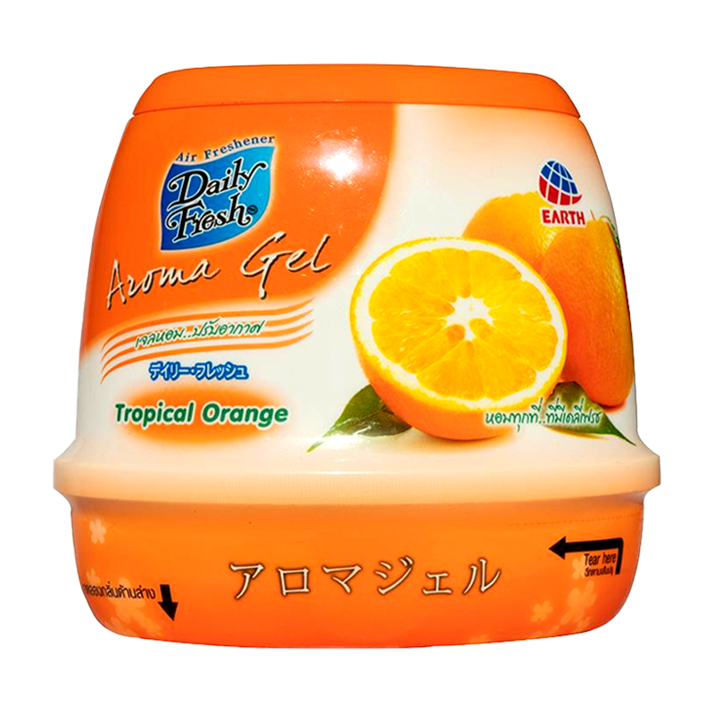 Daily Fresh Air Freshener Aroma Gel Tropical Orange Size 180g