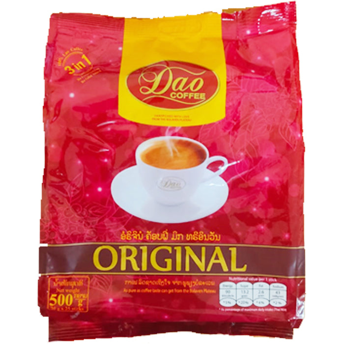 ກາເຟ ດາວ Dao Coffee Pure Arabica From The Bolaven Plateau Formula Original 600g Pack of 30bags