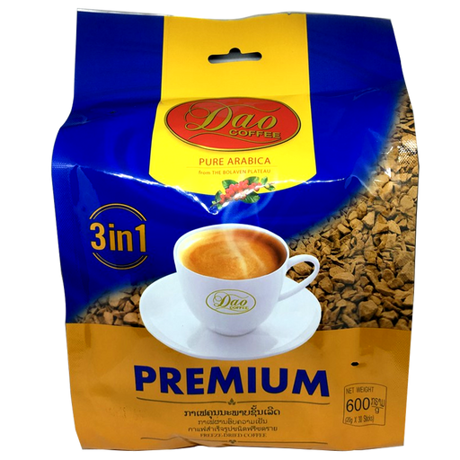 ກາເຟ ດາວ Dao Coffee Pure Arabica From The Bolaven Plateau Formula Premium 600g Pack of 30bags