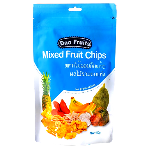 Dao fruits mixed fruit chips Pack 100g