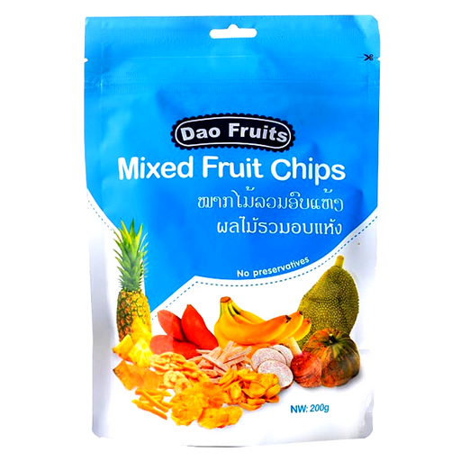Dao fruits mixed fruit chips Pack 200g