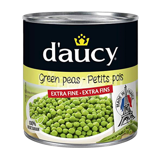 Daucy Green Peas-Petits Pois Extra Fine+Extra Fins 400g