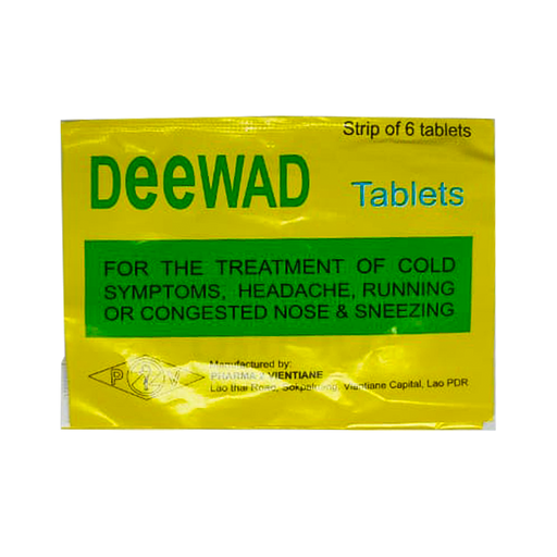 Deewad for the treatment of Cold Symptoms Strip of 6 tablets