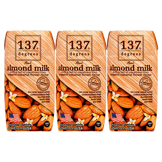 Degrees Red Almond Milk with a tad of Sweetness from Original coconut flower nectar Size 180ml pack of 3boxes