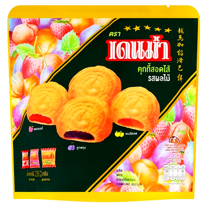 Denma Filled Cookies with Fruits Bag 262g