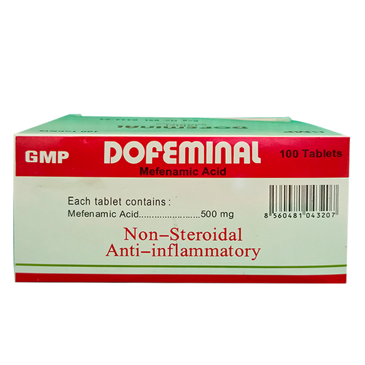 Dofeminal Mefenamic Acid ທີ່ບໍ່ແມ່ນ Steroidal Anti-Inflam matory ກ່ອງບັນຈຸ 100 ເມັດ