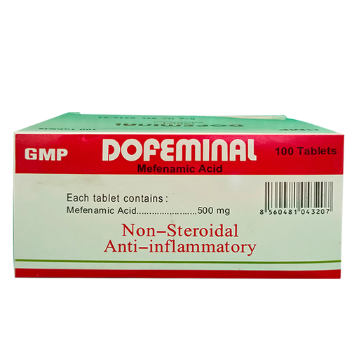 Dofeminal Mefenamic Acid Non-Steroidal Anti-Inflam matory boxes of 100 tablets