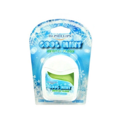 Dr. Phillips Dental Floss Cool Mint Wax 55 ເດີ່ນ