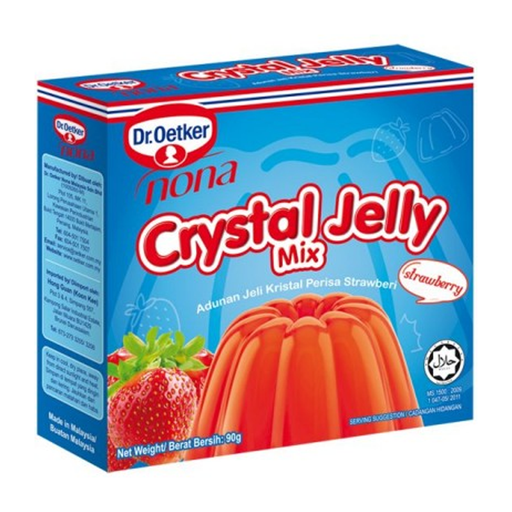Dr Oetker Nona Crystal Jelly Strawberry Mix 90g