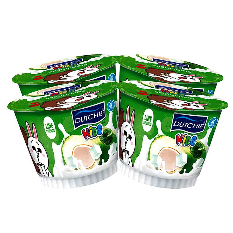 Dutchie Kids Yogurt with Nata De Cocont 80g Pack of 4 cups