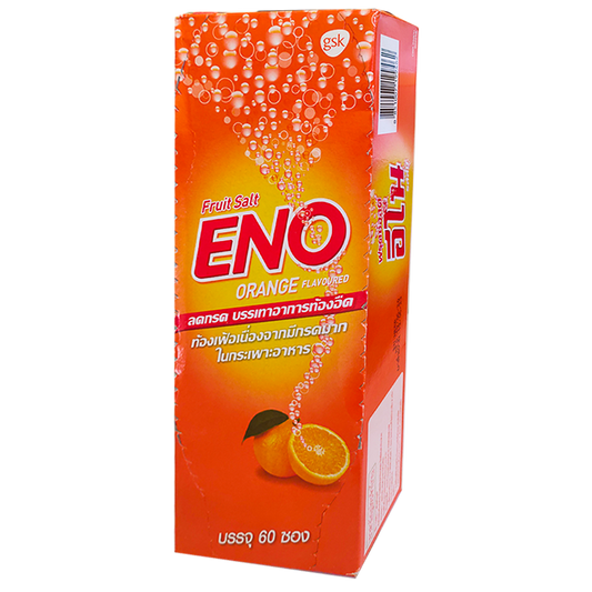ENO Fruit Salt Orange ກ່ອງບັນຈຸ 60 ເມັດ