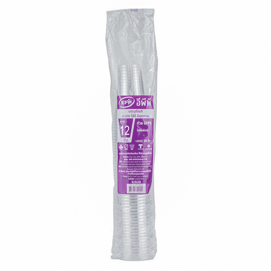 EPP Plastic cup Size 12oz Pack 50 pieces
