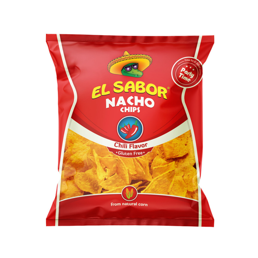 El Sabor Nacho Chips Chilli Flavor Gluten Free 225g