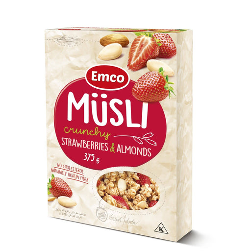 Emco musli Crunchy Strawberries & Almonds 375g