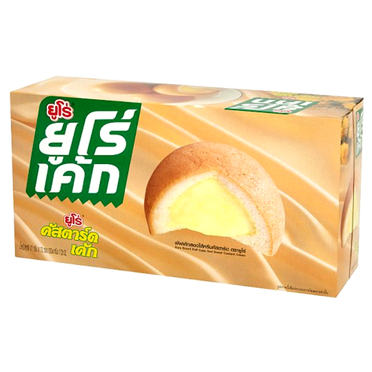 Euro Puff Cake Custard Cream Flavour 204g Pack 12pcs
