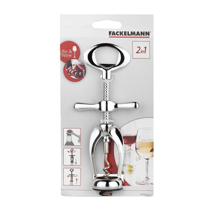 Fackelmann Wine Opener 2 in 1 (5307281) — ShoppingD Service Platform