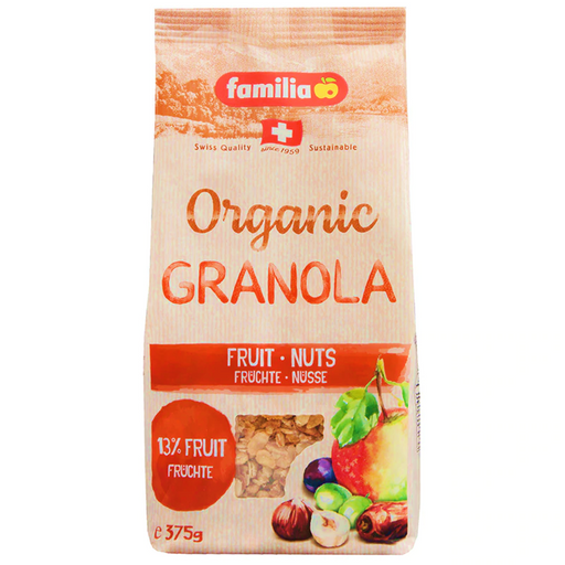 Familia Organic Granola  Fruit-Nuts 375g