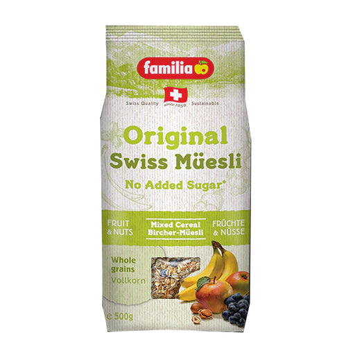 Familia Orginal Swiss Muesli No Added Sugar Mixed Cereal Bircher-Muesll 500g