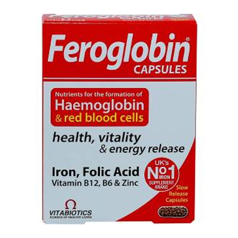 Feroglobin Vitabiotics 30 ແຄບຊູນ
