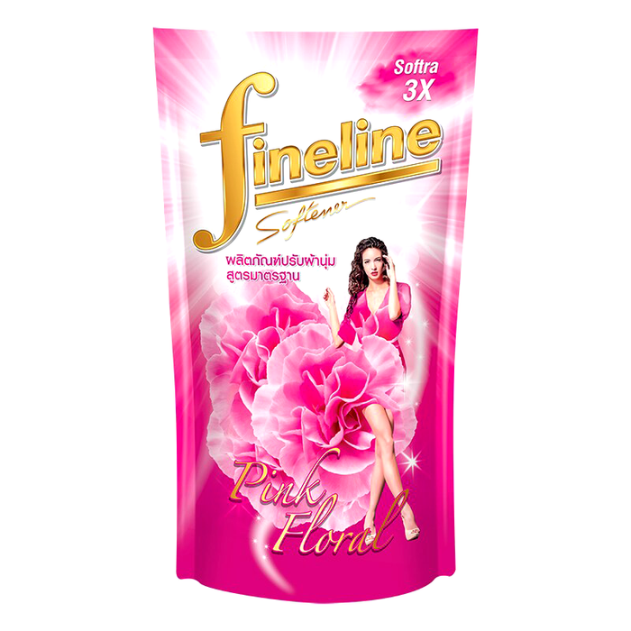 Fineline Pink Floral Standard Formula Refill Fabric Softener Size 600ml