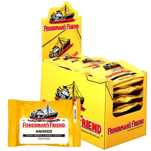 Fisherman's Friend Strong Menthol &amp; Aniseed Lozenges 25g ຊອງ 24 ປ່ຽງ