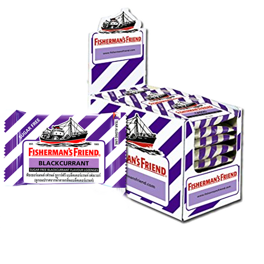 Fisherman’s Friend Sugar free Blackcurrant flavour Lozenges  25g pack of 24 pieces