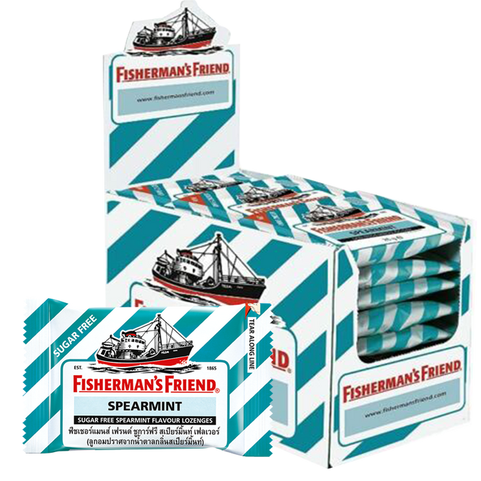 Fisherman's Friend Sugar free Spearmint Flavor Lozenges 25g ຊອງ 24 ປ່ຽງ