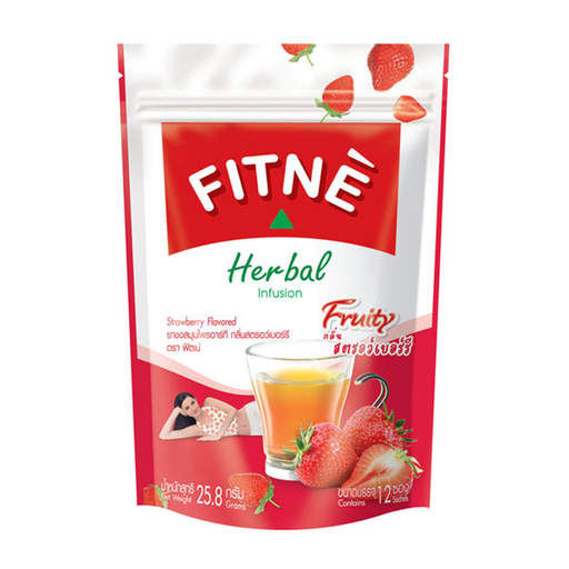 Fitne Herba Strawberry Fruity Flavored 12Saches 25.8g