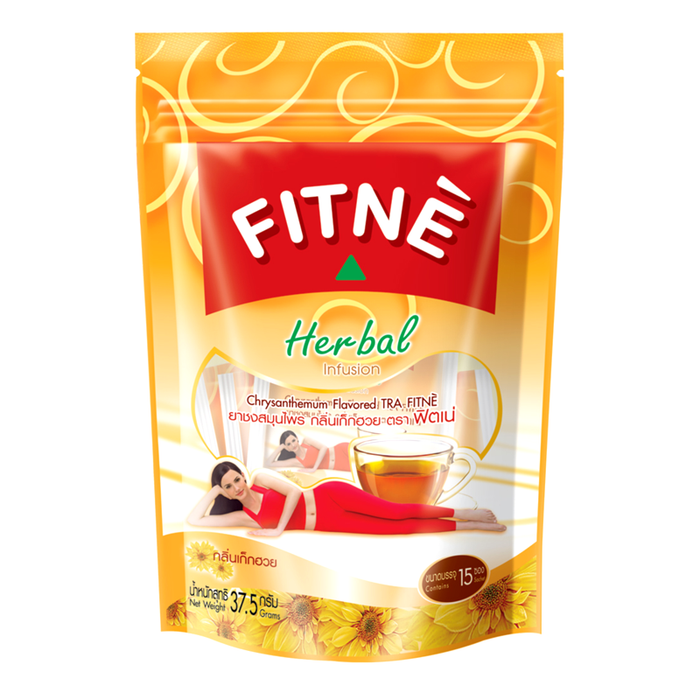 Fitnè Herbal Infusion Chrysanthemum Flavour Size 33.75g boxes of 15 Sachets