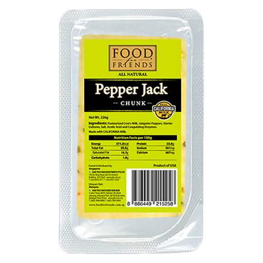 ຊີສ FOOD FRIENDS PEPPER JACK BLK 2.5KG