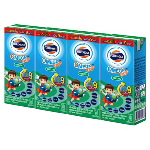 ໂຟໂມດ ໂອເມກາ 369 ລົດວະນີລາຫວານ ໂຟໂມດ ໂອເມກາ 369 ໄຂມັນຕ່ຳ  Flavor 180g Pack of 4 boxes