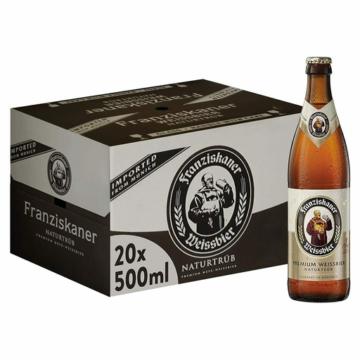 Franziskaner Weissbier Premium Weissbier Dunkel 500ml Boxes of 20 bottles
