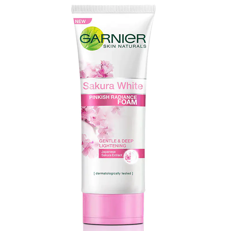 Garnier Skin Naturals Sakura White Pinkish Glow Foam   100ml
